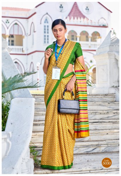 Image of Premium Mulberry Silk Digital Printed Office Wear Saree