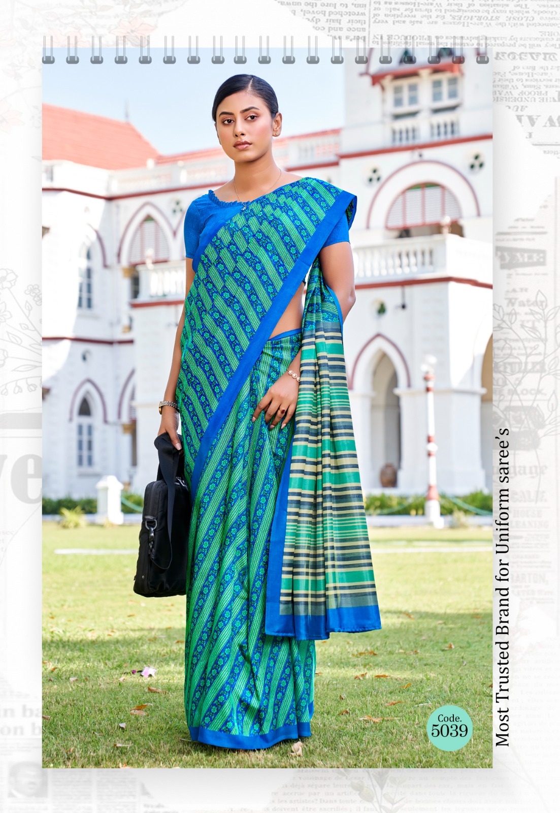 Premium Mulberry Silk Digital Printed Office Wear Sarees