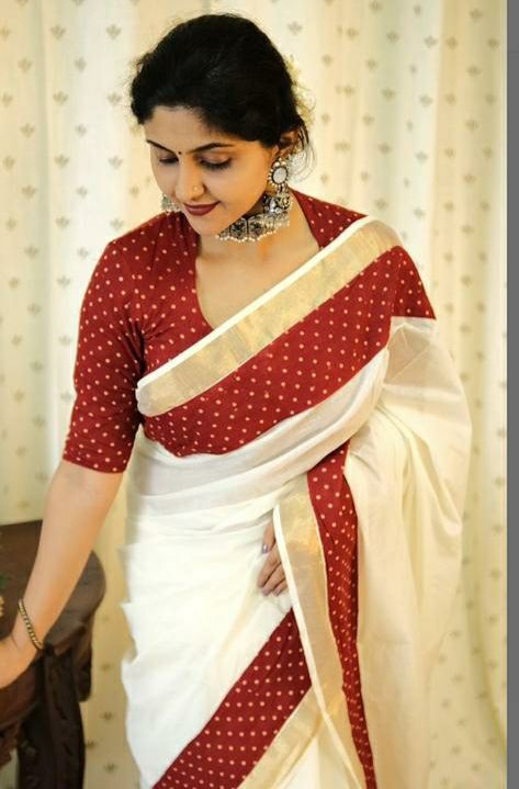 Pure Cotton Off White With Gold Zari Weaved And Printed Border Saree