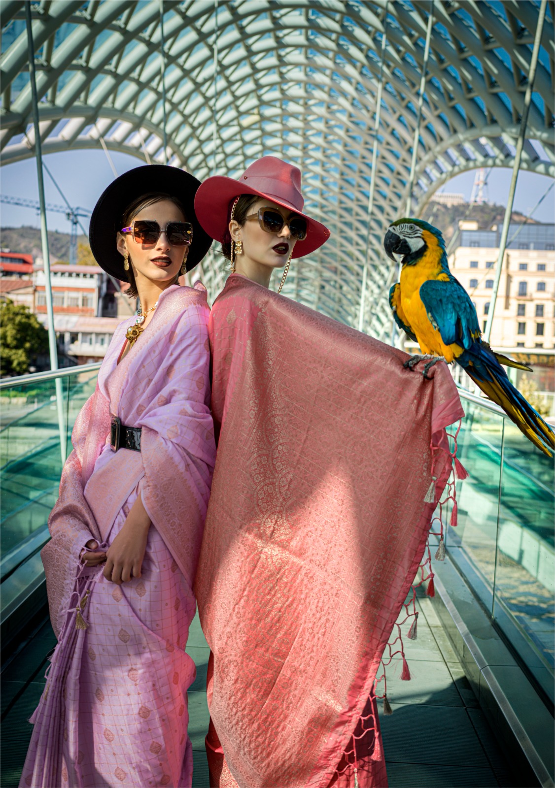 Pink Pure Handloom Banarasi Silk Rich Zari Weaved Saree