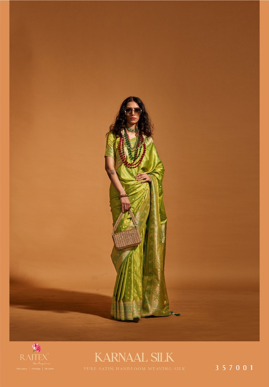 Mehendi Green Pure Banarasi Satin Handloom Zari Weaving Silk Saree