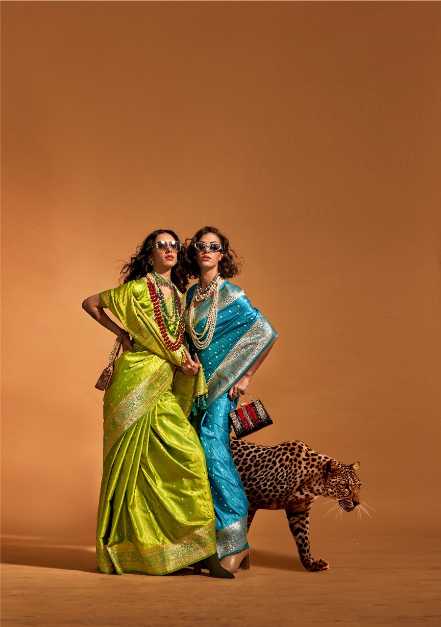 Mehendi Green Pure Banarasi Satin Handloom Zari Weaving Silk Saree