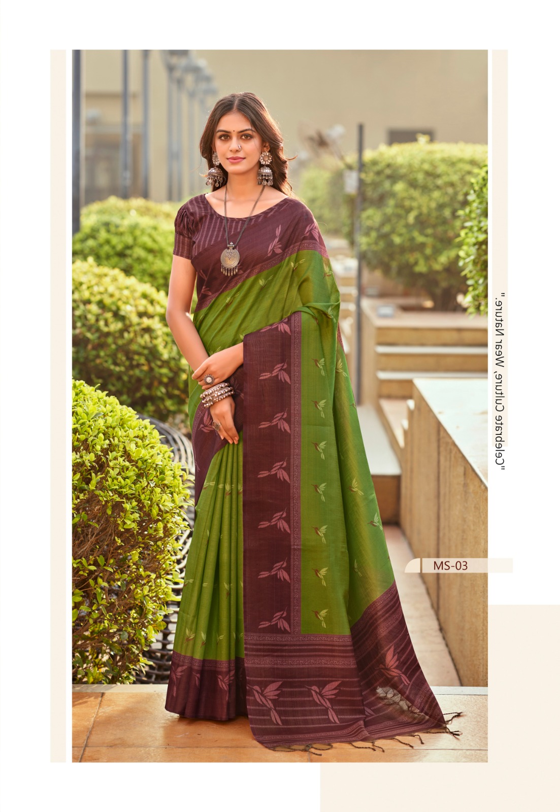 Mehendi Green Handloom Tissue Silk Resham Weaved Pallu Border Saree