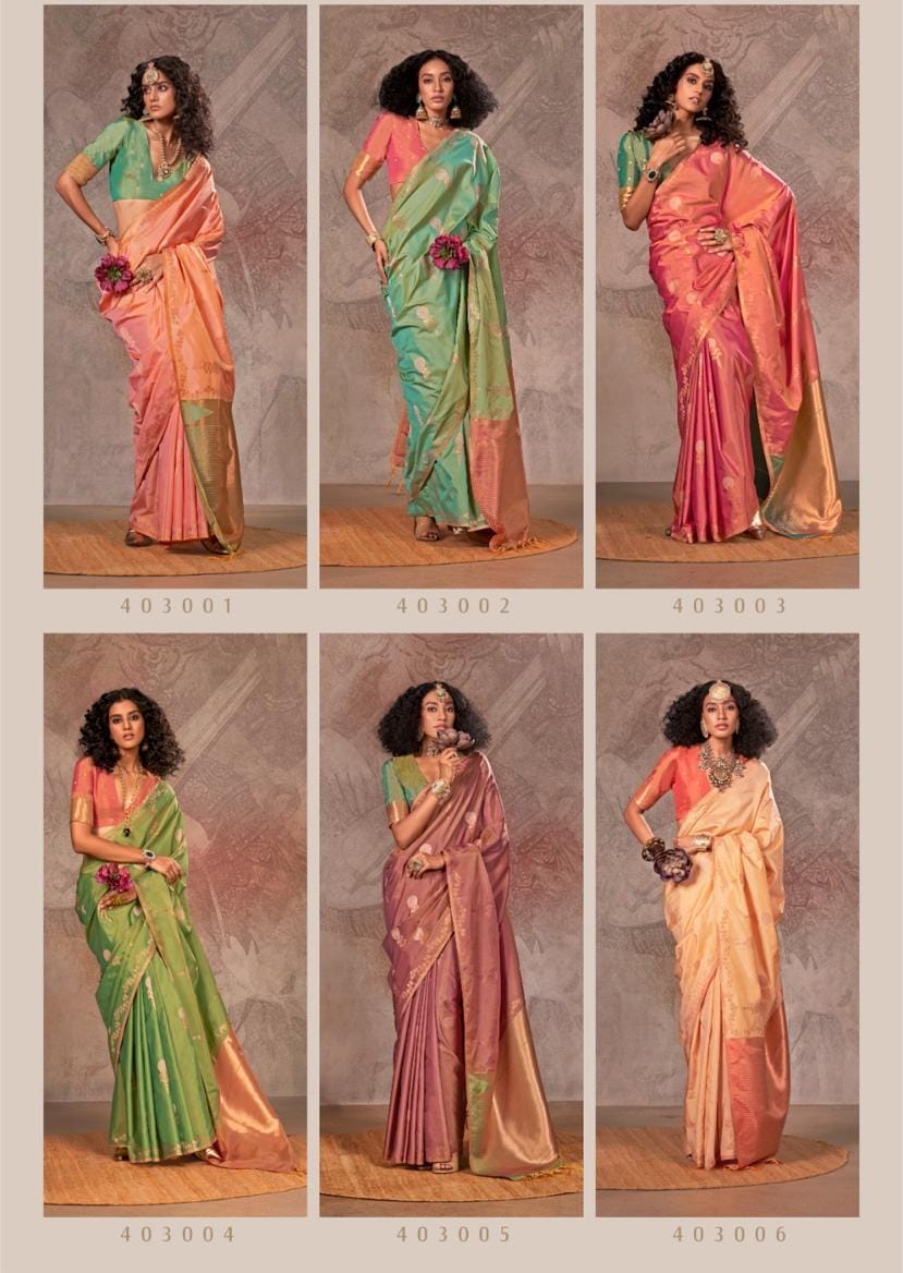 Green Shaded Two Tone Handloom Weaved Silk Zari Weaved Body Rich Pallu Saree