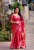 Raani Banarasi Silk Zig Zag Zari Weaved Saree