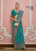 Jade Green Premium Luxurious Banarasi PV Silk Kashmiri Weaved Saree