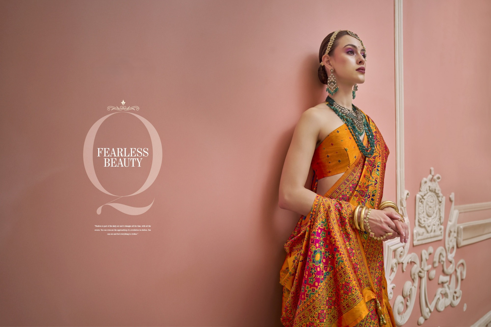 Gold Premium Luxurious Banarasi PV Silk Kashmiri Weaved Saree