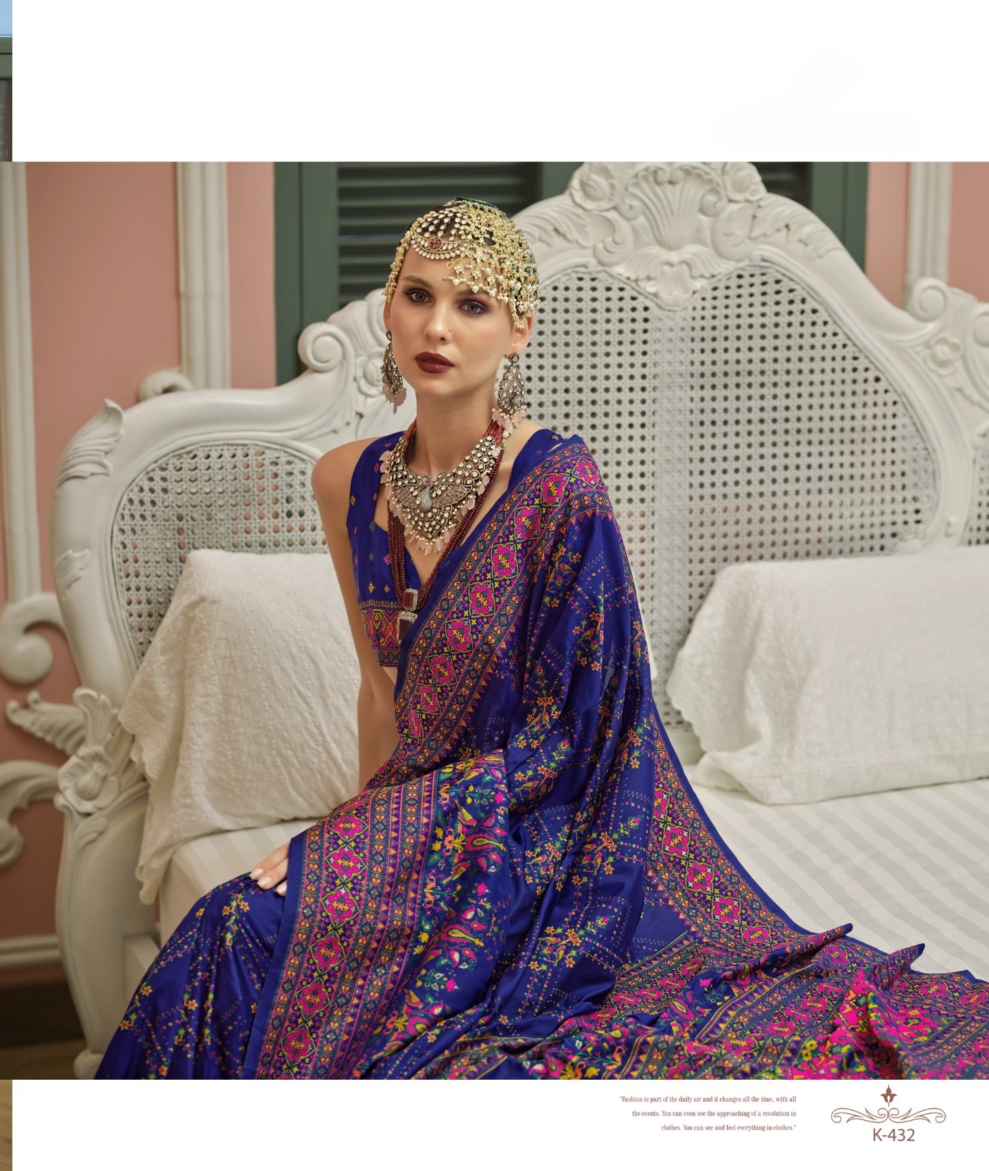 Royal Blue Premium Luxurious Banarasi PV Silk Kashmiri Weaved Saree