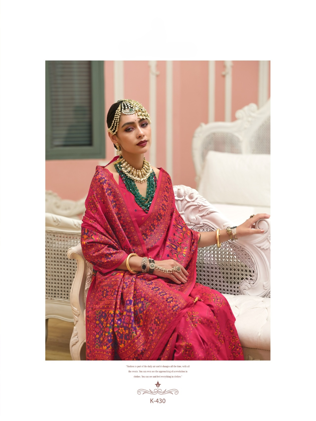 Magenta Premium Luxurious Banarasi PV Silk Kashmiri Weaved Saree