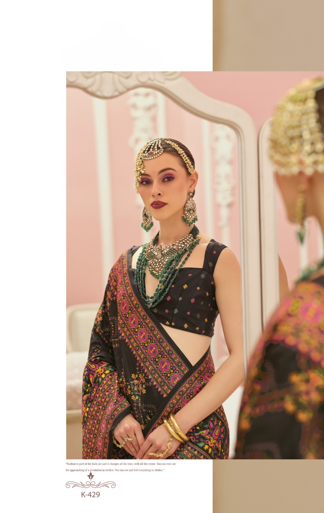 Black Premium Luxurious Banarasi PV Silk Kashmiri Weaved Saree