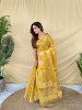 Yellow Premium Banarasi Zari Tissue Weaved Saree