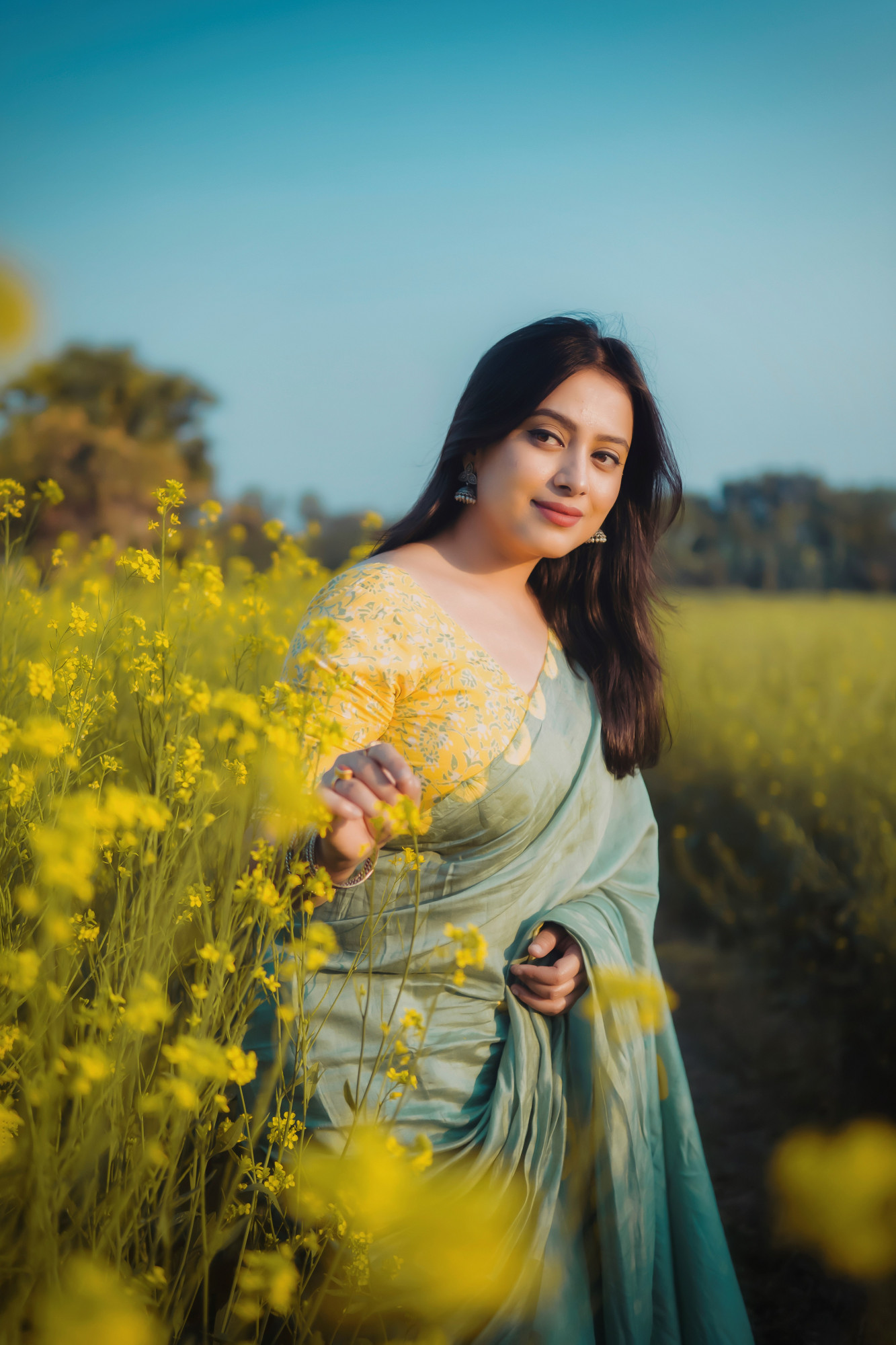 Sea Green Pure Chanderi Cotton Hand Tie Dye Shibori Printed Saree