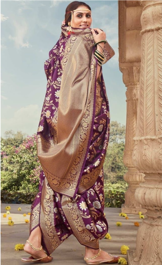 Pure Banarasi Silk Saree Full Zari Weaved Rich Pallu