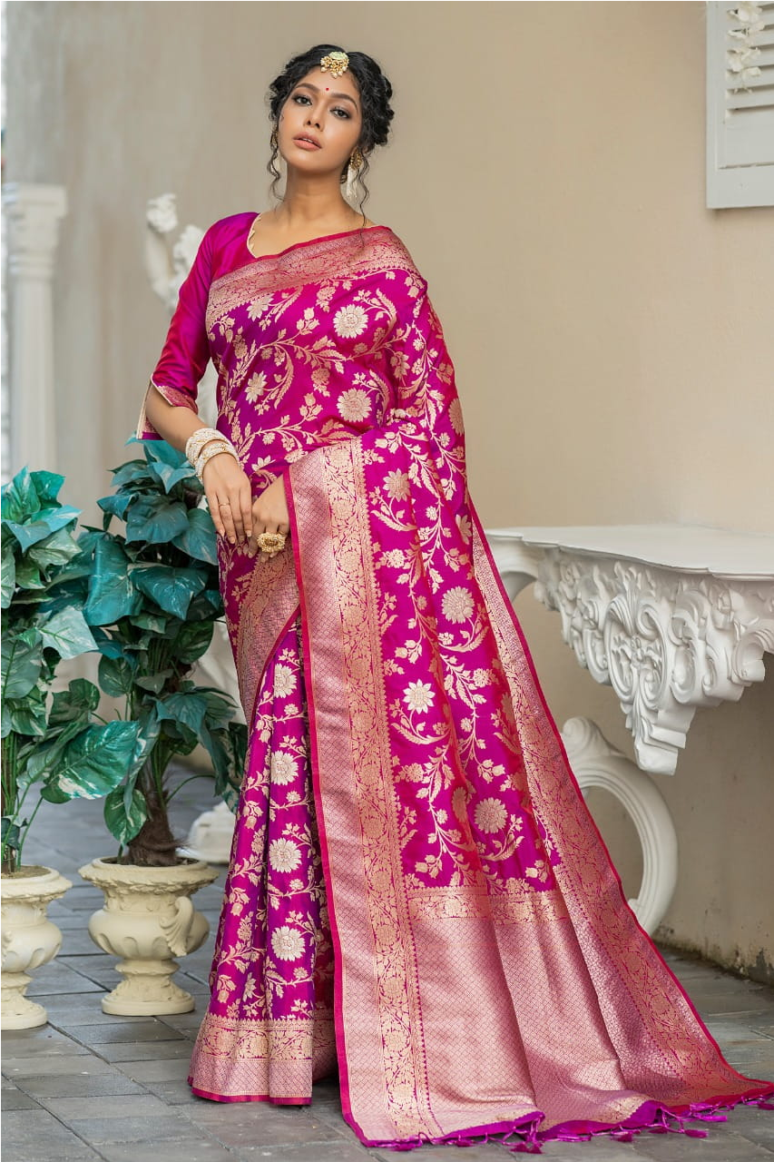 Pure Banarasi Silk Saree Zari Weaved Saree