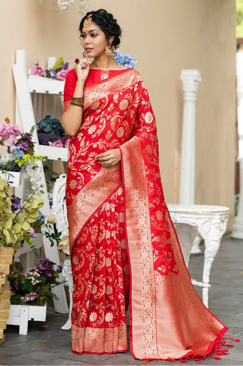 Pure Banarasi Silk Saree Zari Weaved Saree