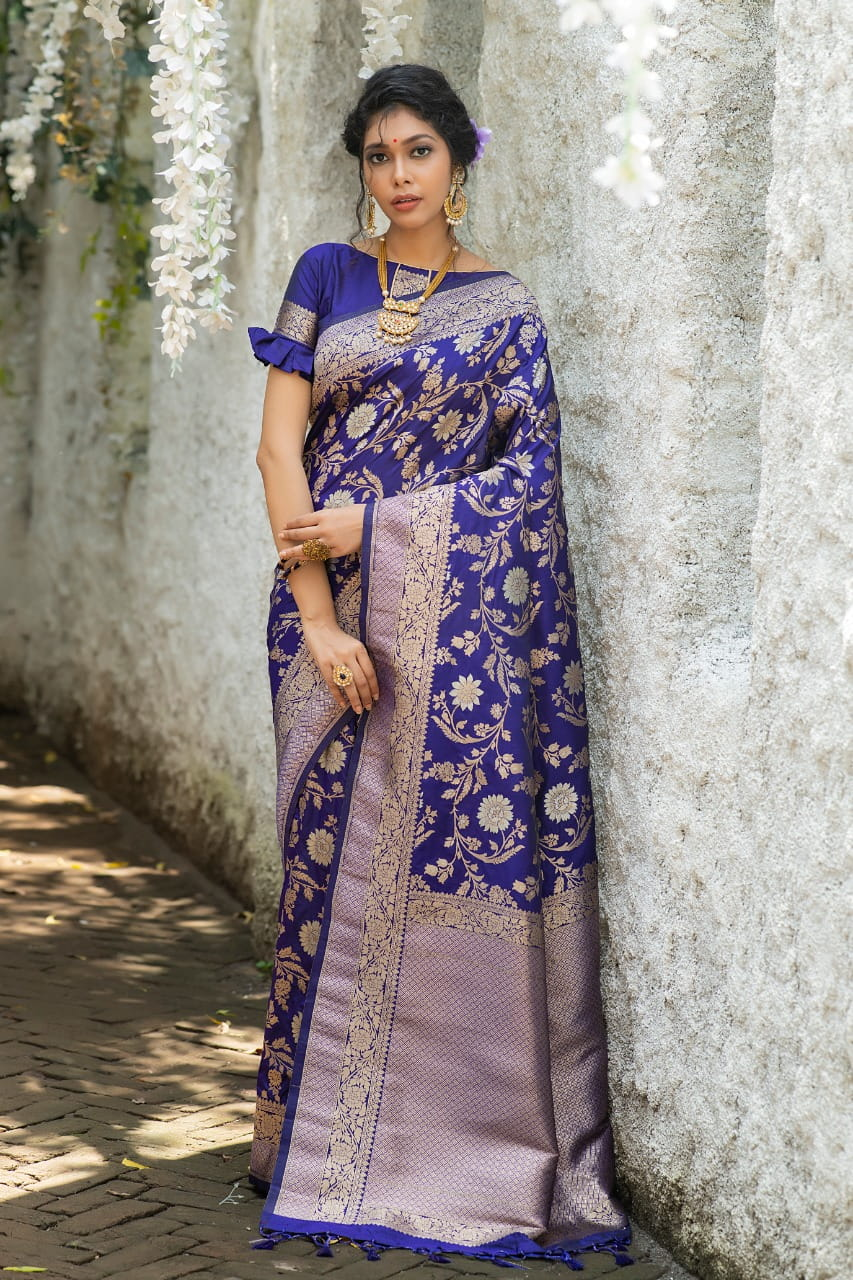 Pure Banarasi Silk Saree Zari Weaved Saree