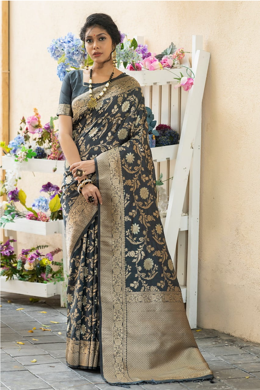 Pure Banarasi Silk Saree Zari Weaved Saree