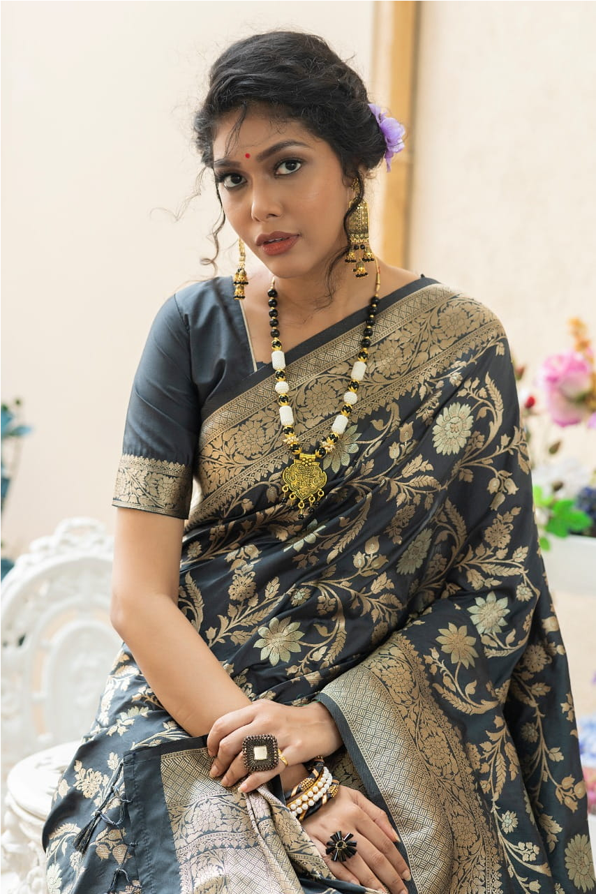 Pure Banarasi Silk Saree Zari Weaved Saree