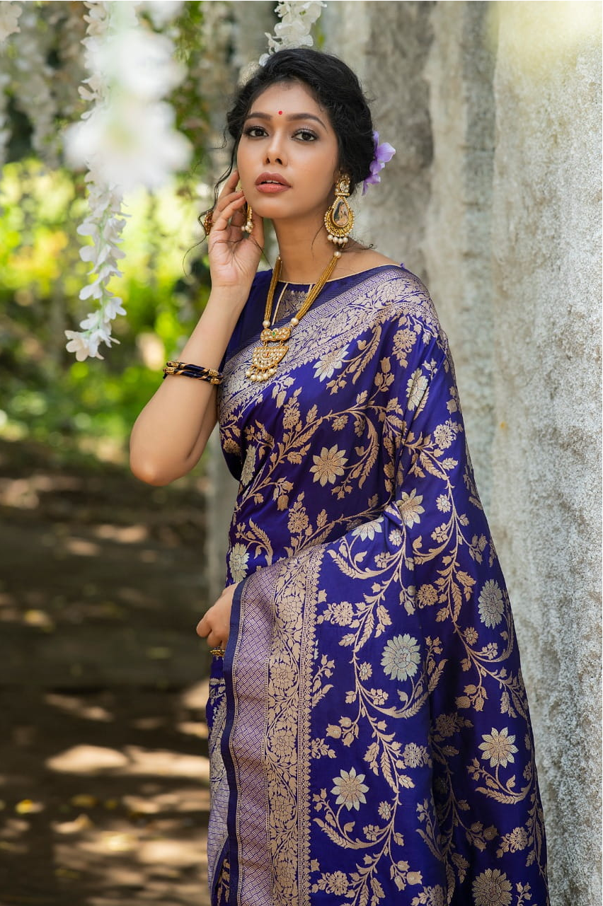 Pure Banarasi Silk Saree Zari Weaved Saree