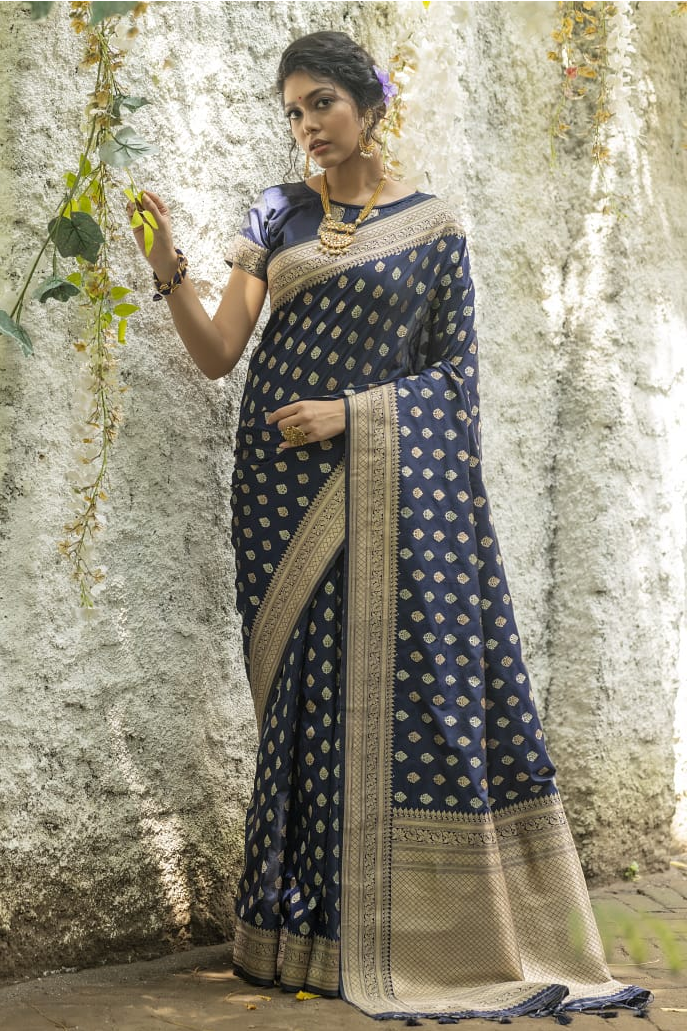 Pure Banarasi Silk Saree Zari Weaved Saree