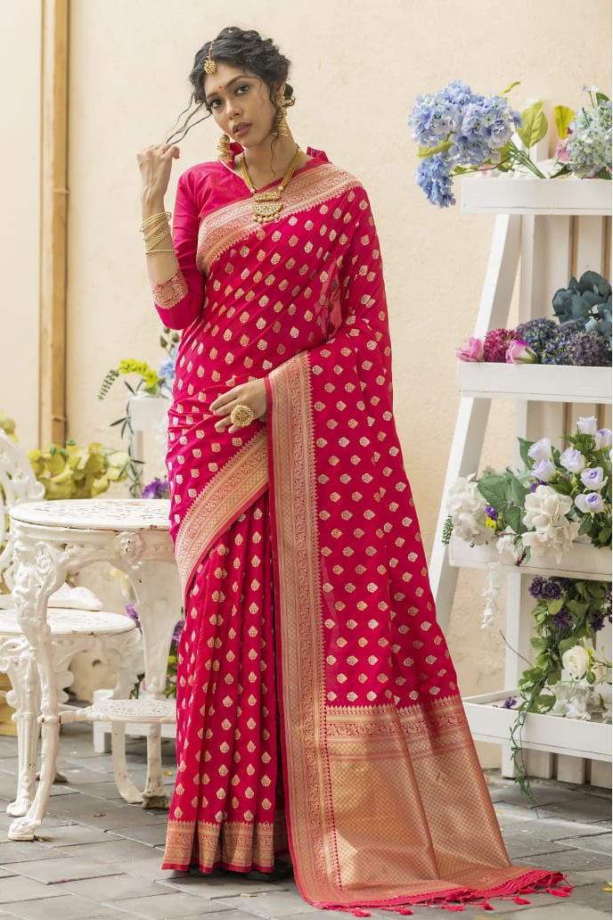 Pure Banarasi Silk Saree Zari Weaved Saree