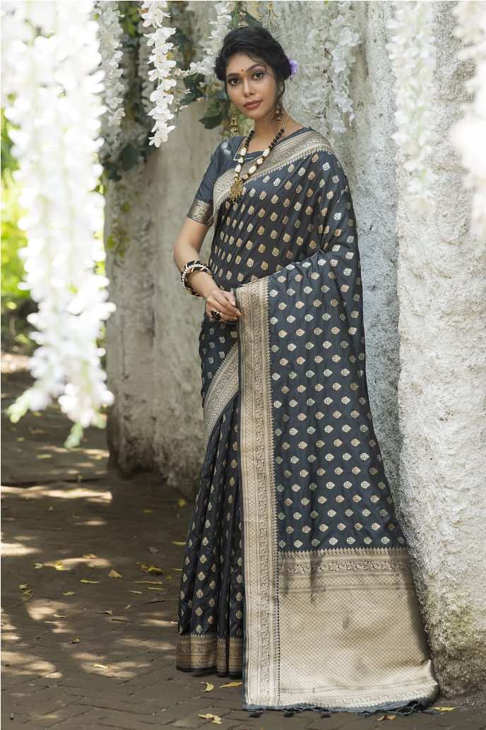 Pure Banarasi Silk Saree Zari Weaved Saree