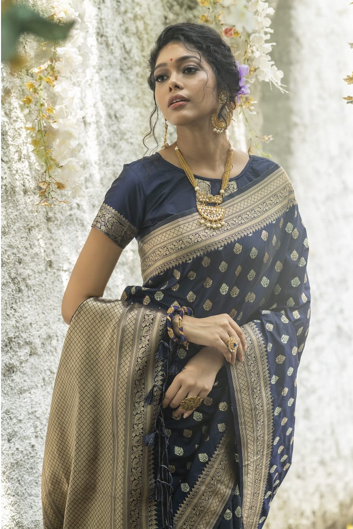 Pure Banarasi Silk Saree Zari Weaved Saree