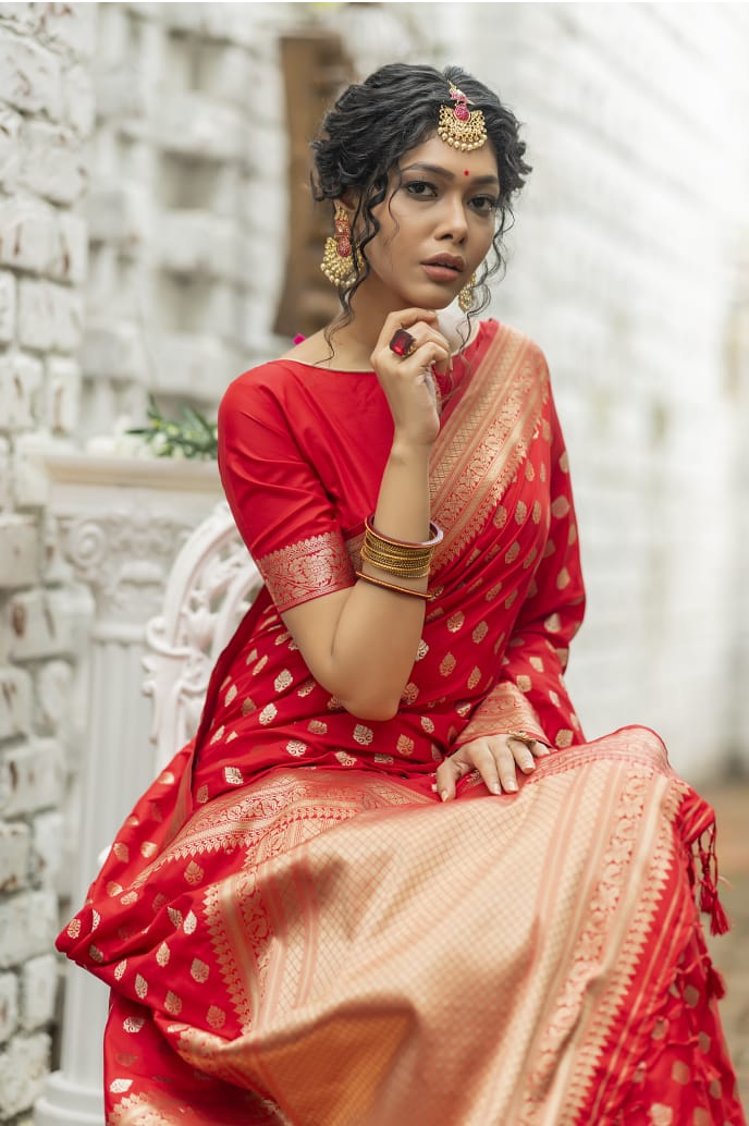 Pure Banarasi Silk Saree Zari Weaved Saree