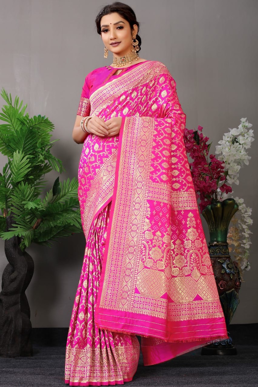 Kanjivaram Pure Silk Rich Zari Weaved Saree