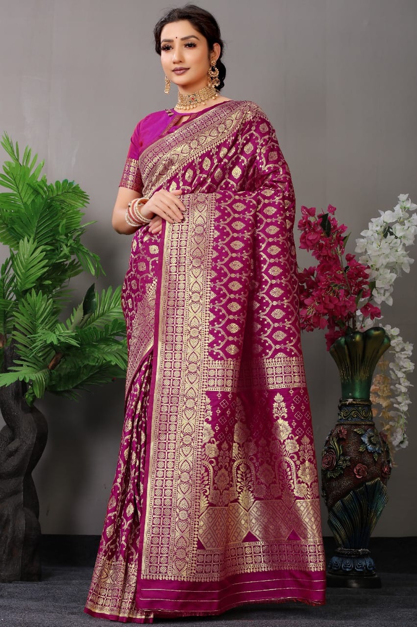 Kanjivaram Pure Silk Rich Zari Weaved Saree