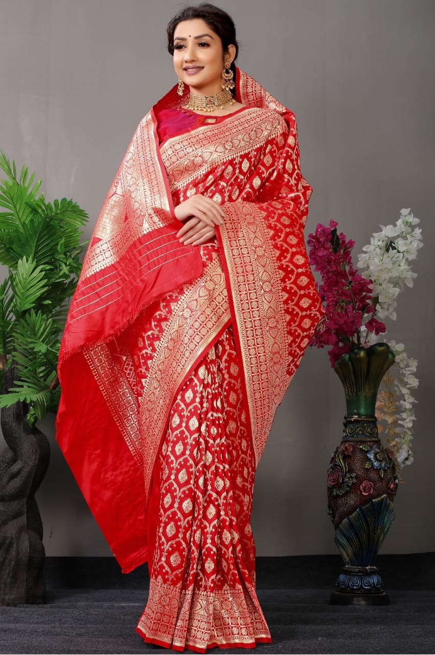 Kanjivaram Pure Silk Rich Zari Weaved Saree