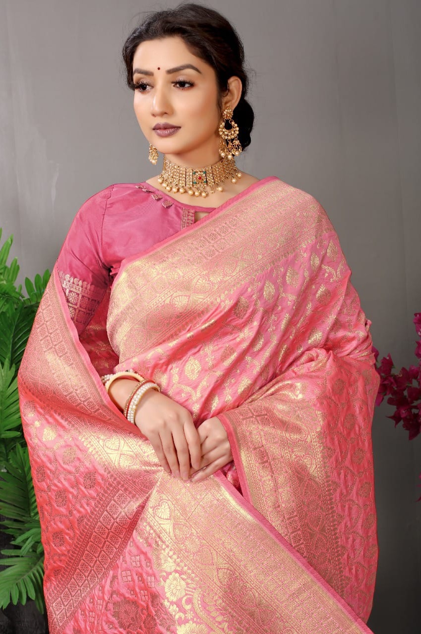 Kanjivaram Pure Silk Rich Zari Weaved Saree
