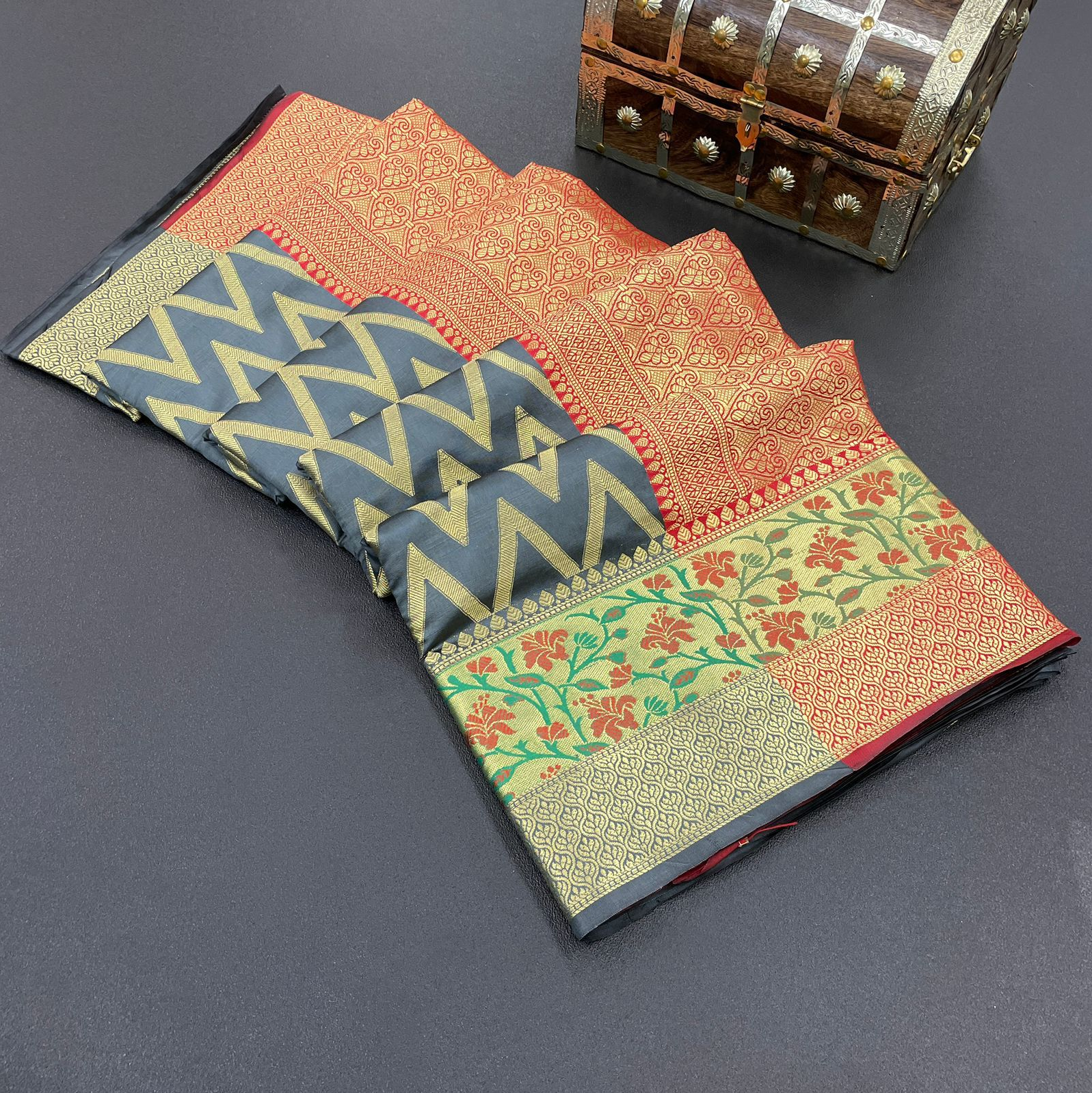 Pure Banarasi Katan Silk Zari Weaved Saree