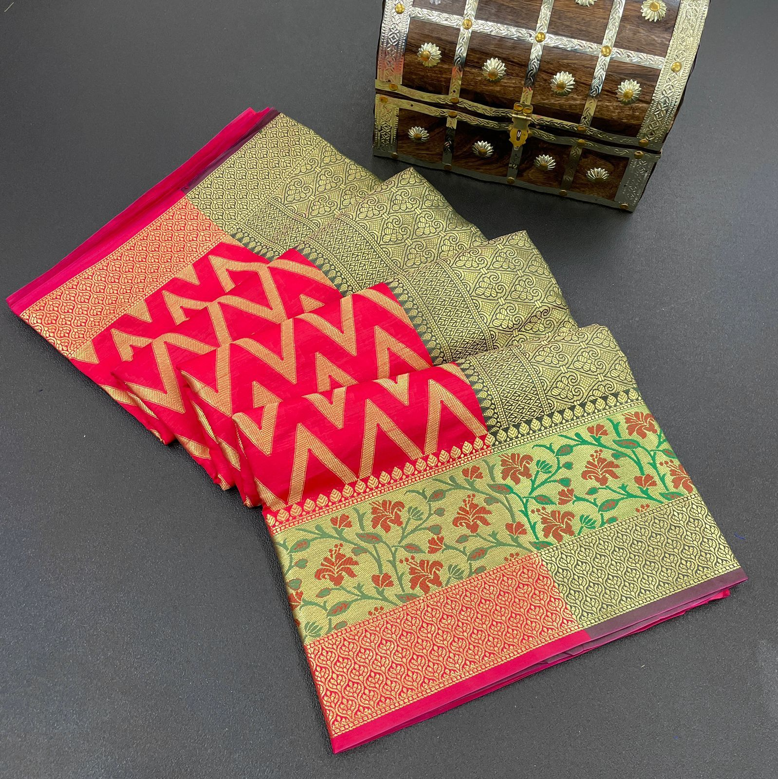 Pure Banarasi Katan Silk Zari Weaved Saree