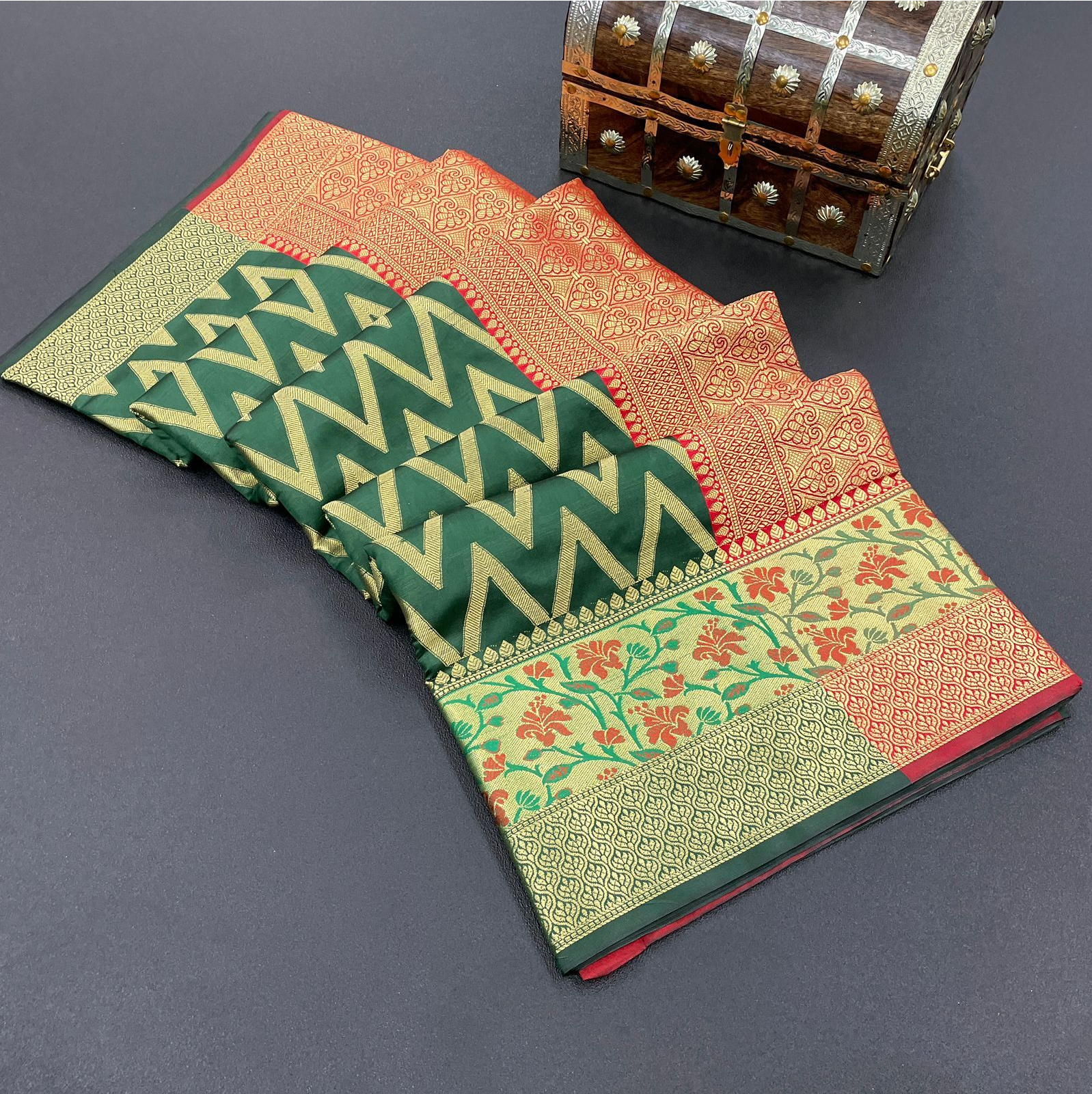 Pure Banarasi Katan Silk Zari Weaved Saree