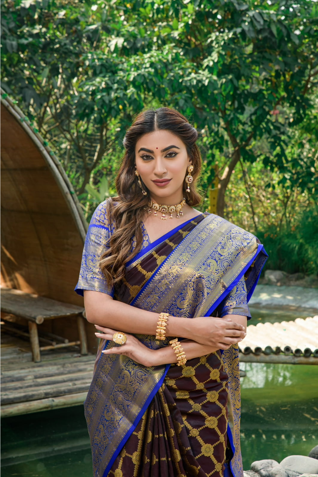 Kanchipuram Silk Saree All Over Zari Weaving