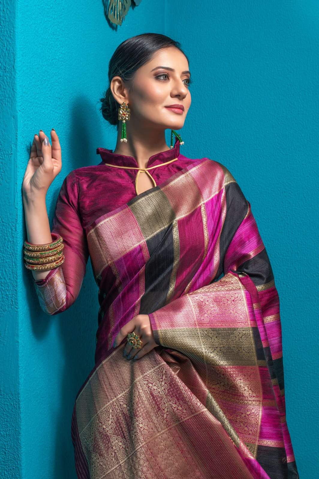 Pure Tussar Silk All Over Zari Weaved Saree