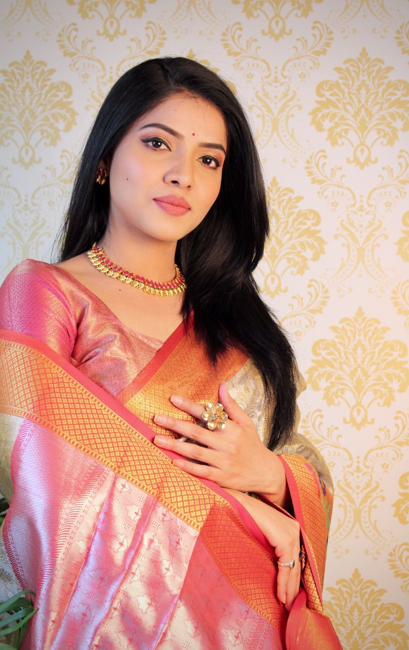 Pure Kora Tussar Silk With Rich Pallu Saree