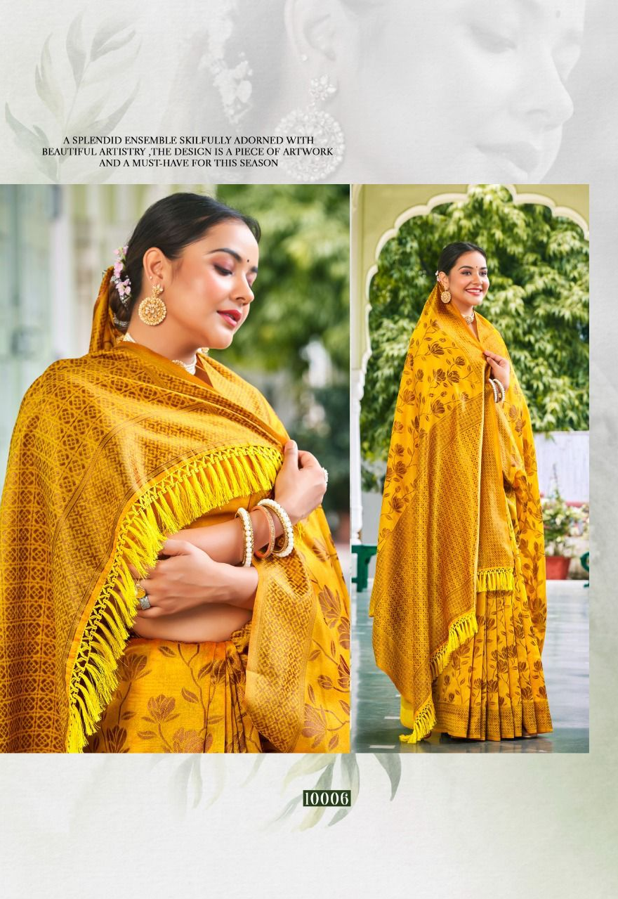 Banarasi Silk Saree All Over Zari Jaal Work Weaved