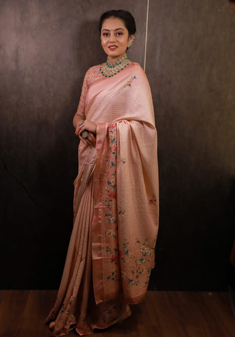 Sparkle Silk Designer Crochet Sequence Saree