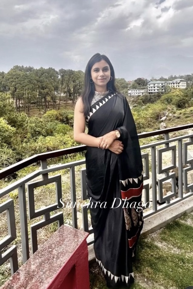 &quot; This is such modern touch of hand block on modal silk.&quot;