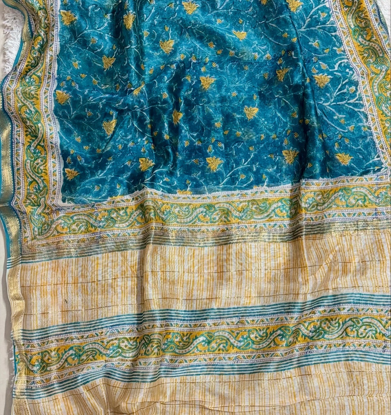 NEEL TARA - Maheshwari Silk Cotton Saree Handblock Prints