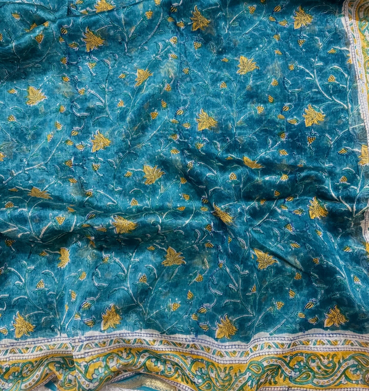 NEEL TARA - Maheshwari Silk Cotton Saree Handblock Prints