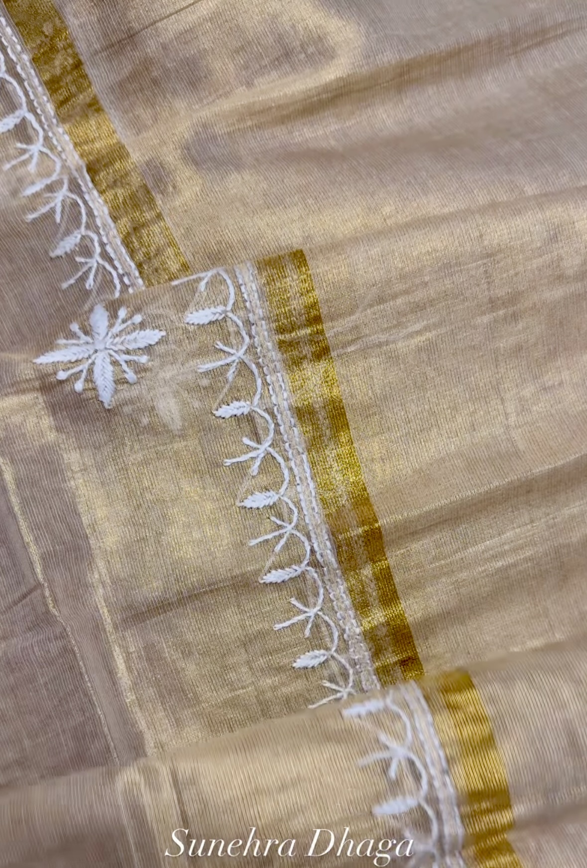 RESHAM ROSHNI- UNSTITCHED CHIKANKARI KURTA DUPATTA SET