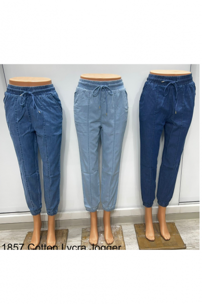 Cotton Lycra Denim Joggers 1857 X16254A