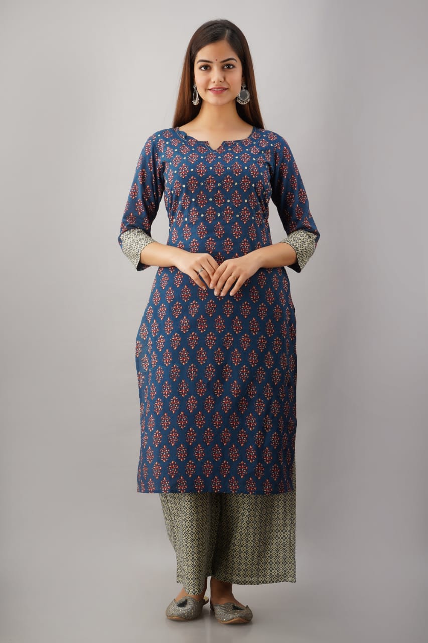 Cotton kurtis with plazo online