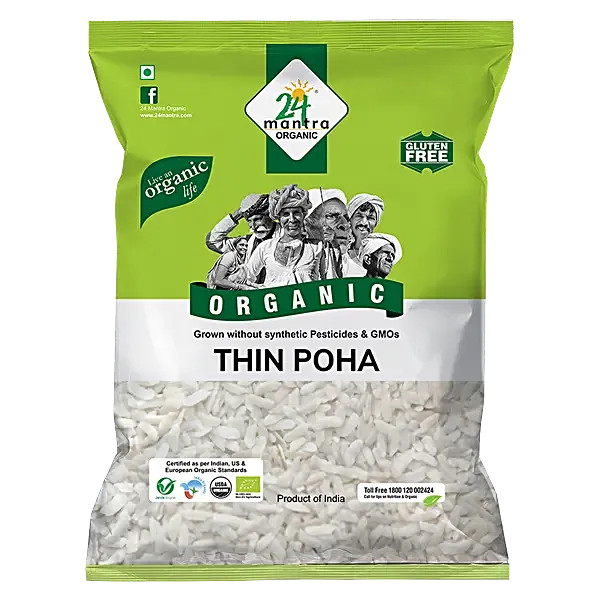 Image of 24Mantra Organic Thin Poha 500G