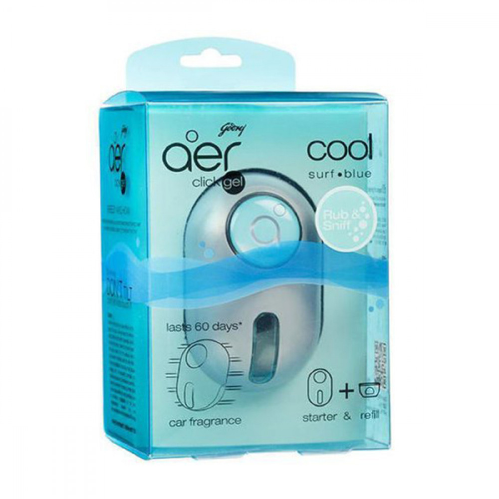 Aer Click Cool Surf Blue Car
