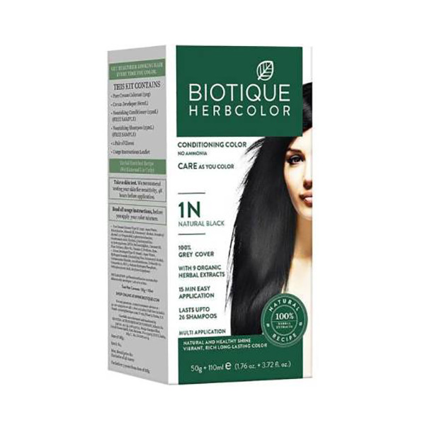 Image of BIO HERBCOLOR 1N NATURAL BLACK  50G