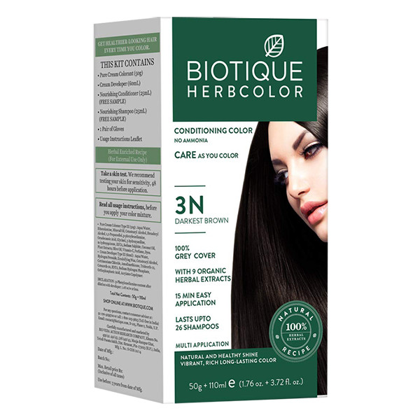 Image of BIO HERBCOLOR 3N DARKEST BROWN 50G